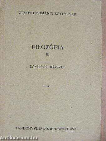 Filozófia II.