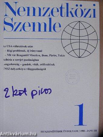 Nemzetközi Szemle 1981. január-december I-II.