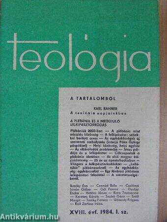 Teológia 1984/1.