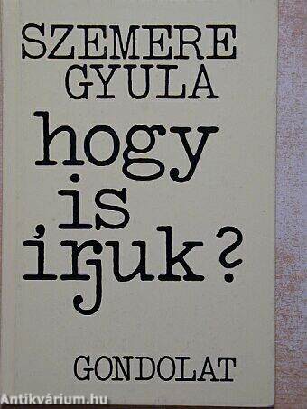 Hogy is írjuk?