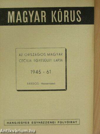Magyar Kórus 1945. szeptember