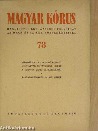 Magyar Kórus 1949. december