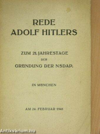 Rede Adolf Hitlers