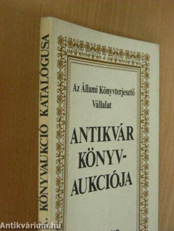 Az Állami Könyvterjesztő Vállalat antikvár könyvaukciója - Budapest, 1984. november