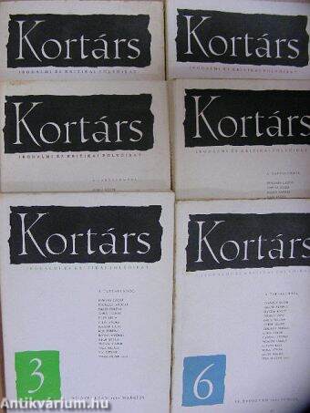 Kortárs 1962. január-június (fél évfolyam)