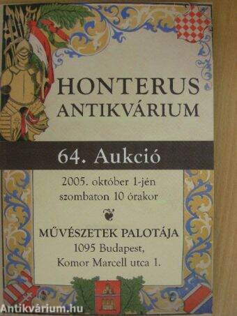 Honterus Antikvárium 64. Aukció