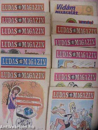 Ludas Magazin 1974/1-7., 9-12. + 2 különszám (nem teljes évfolyam)