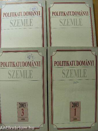 Politikatudományi Szemle 2003/1-4.