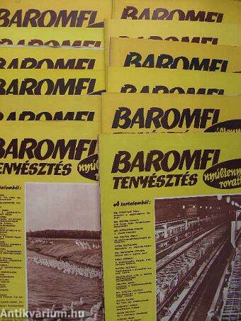 Baromfitenyésztés 1971. január-december