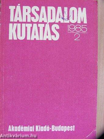 Társadalomkutatás 1985/2.