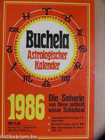 Buchela Astrologischer Kalender 1986