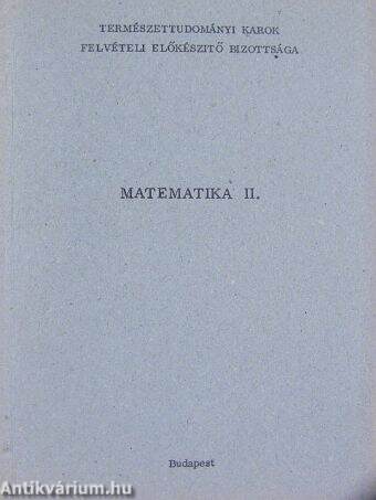 Matematika II.