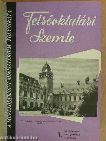 Felsőoktatási Szemle 1962. január-december