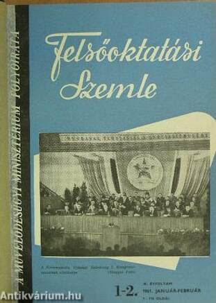 Felsőoktatási Szemle 1961. (nem teljes évfolyam)