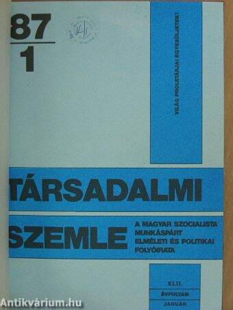 Társadalmi Szemle 1987. január-december I-II.