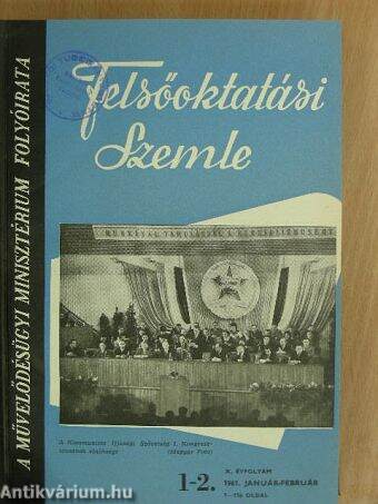 Felsőoktatási Szemle 1961. január-december