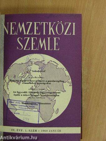 Nemzetközi Szemle 1960. január-december I-II.