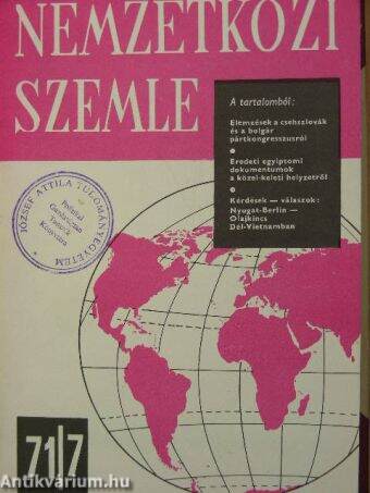 Nemzetközi Szemle 1971. január-december I-II.