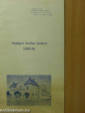 Szigligeti Színház Szolnok 1980-81