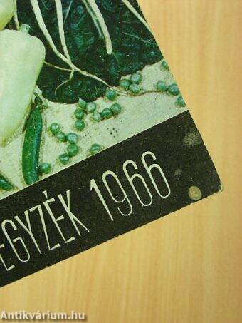 Vetőmag-árjegyzék 1966