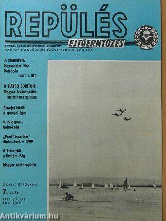 Repülés-ejtőernyőzés 1981. július