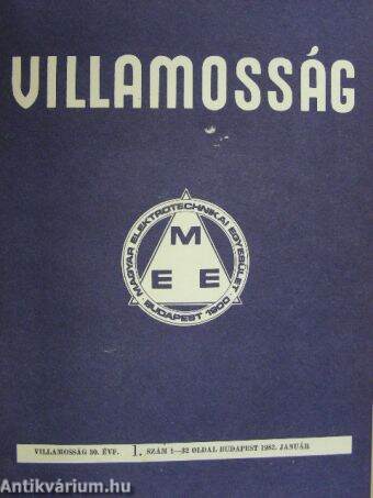 Villamosság 1982. január-december