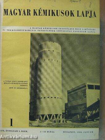 Magyar Kémikusok Lapja 1964. (nem teljes évfolyam)