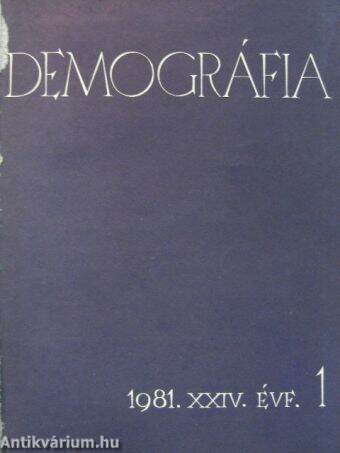 Demográfia 1981/1-4.