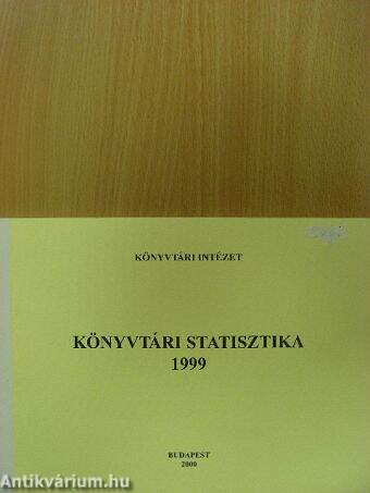 Könyvtári statisztika 1999