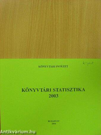 Könyvtári statisztika 2003