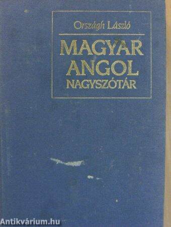 Magyar-angol nagyszótár 2. (töredék)