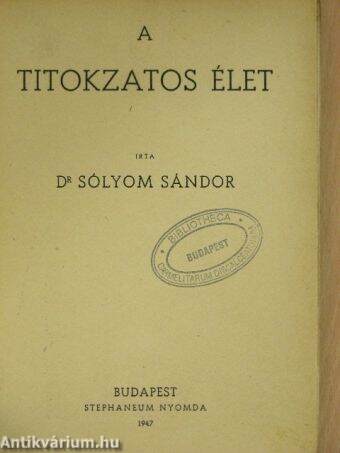 A titokzatos élet