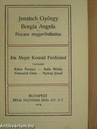 Jenatsch György/Borgia Angela/Pescara megpróbáltatása