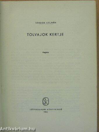 Tolvajok kertje