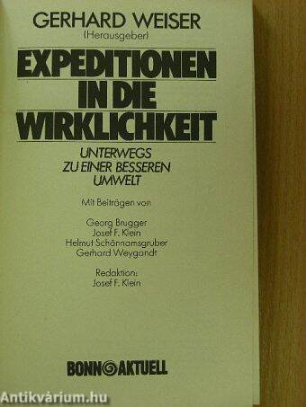 Expeditionen in die Wirklichkeit