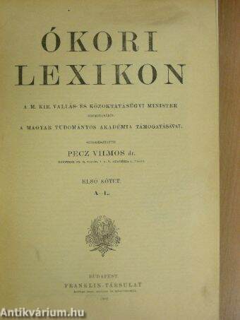 Ókori lexikon I-II.