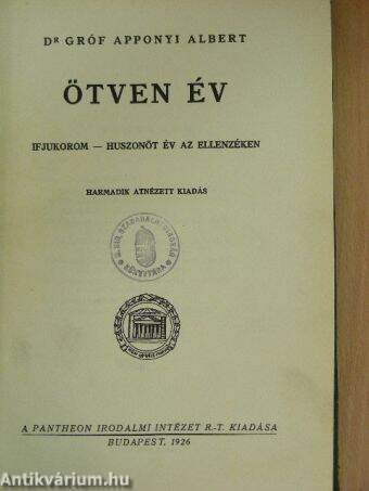 Emlékirataim/Ötven év