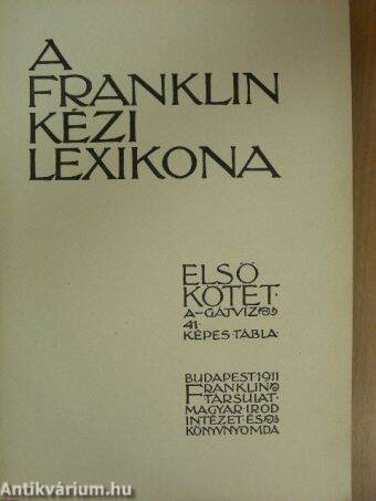 A Franklin kézi lexikona I-III.