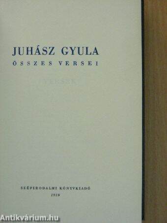 Juhász Gyula összes versei