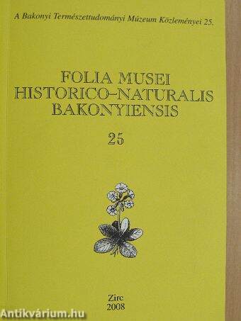 Folia Musei Historico-Naturalis Bakonyiensis 25.