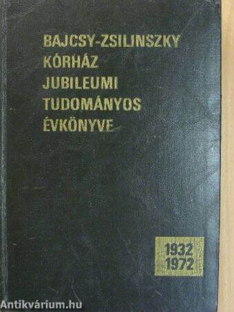 Bajcsy-Zsilinszky kórház jubileumi tudományos évkönyve