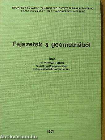 Fejezetek a geometriából