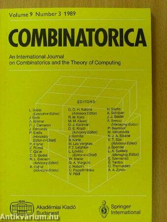 Combinatorica Volume 9 Number 3 1989