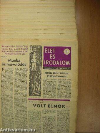 Élet és Irodalom 1968. (nem teljes évfolyam)