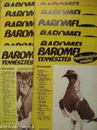 Baromfitenyésztés 1969. január-december