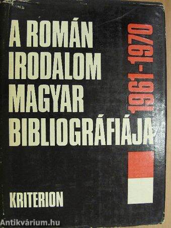 A román irodalom magyar bibliográfiája