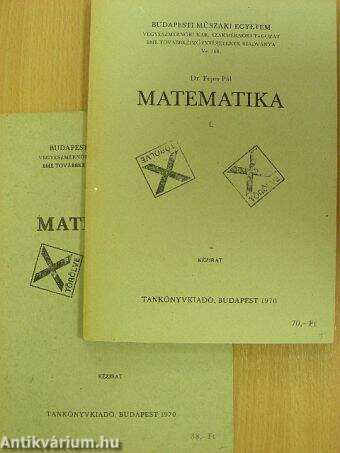 Matematika I-II.