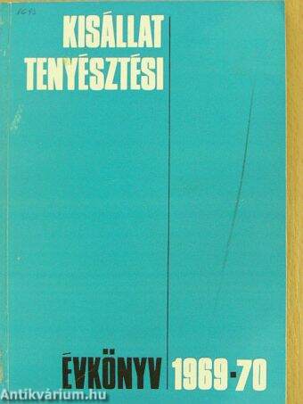Kisállattenyésztési évkönyv 1969/70.
