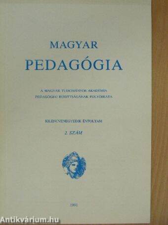 Magyar Pedagógia 1991/2.
