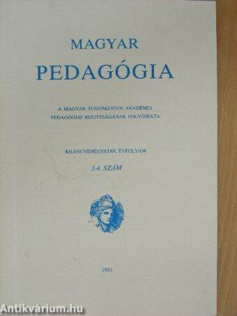 Magyar Pedagógia 1991/3-4.
